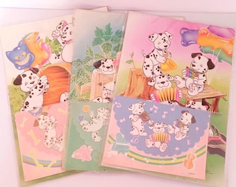 Vintage Dalmatians Letter Sets from the 90s - New - Unopened -Carny