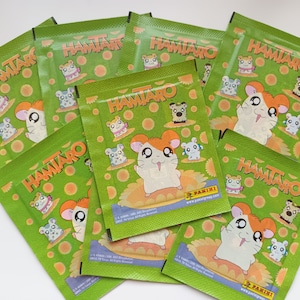 Carte collezionabili Hamtaro vintage 2002 - Sigillate - Adesivi Panini - Criceto carino
