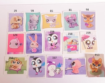 LPS Littlest pet Shop Panini Stickers - For the Panini Sticker Album - Trading Cards - The secret Casket