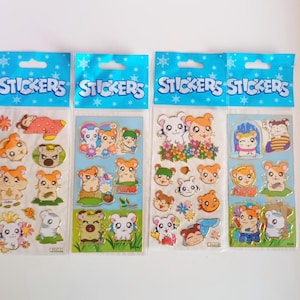 Hamtaro Sticker Sheets - Laser Sticker - Cute Hamster - Bijou
