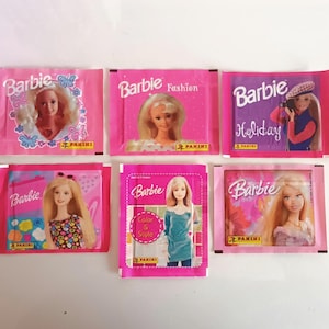 Naklejki Vintage Barbie Panini - Do albumu z naklejkami Barbie Panini - Karty kolekcjonerskie - Nieotwierane - Różne lata