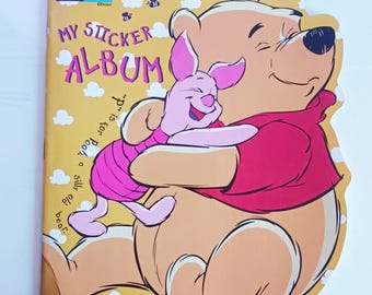 Winnie the Pooh Sticker Album - Disney - Vintage - New