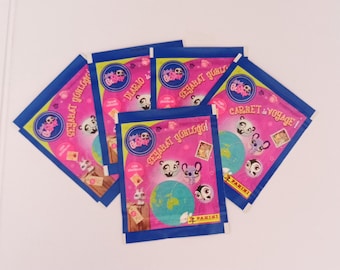 LPS Littlest pet Shop Panini Stickers - For the Panini Sticker Album - Trading Cards - Unopened - Travel Journal - 1 Pack
