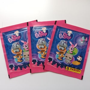 LPS Littlest pet Shop Panini Stickers - Per l'album di figurine Panini - Trading Cards - Non aperto - Il cofanetto segreto