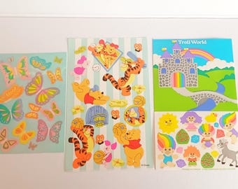 Sandylion Maxi Sticker Sheets - Vintage - Butterflies - Disney - Winnie the Pooh - Trolls
