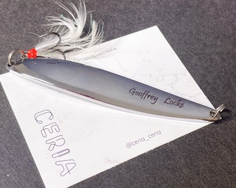 EXPRESS ORDER ** Fishing lover Gift for DAD, men, Christmas gift Custom lure fisherman personalised lure, fishing daddy thanksgiving day