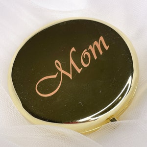 Personalised Gift mirror for Mum,  engrave your personalised message - Mother of bride or groom or mother's day gift