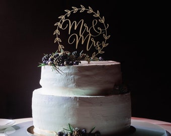 Cake Topper Mr. Mrs. Template For Laser Cut SVG DXF CDR Glowforge Laser Files Instant Download