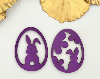 Easter egg decoration template for laser cutting