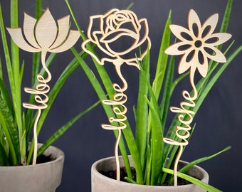 Floral plant pot decoration template for laser cutting. (liebe, lebe, lache)