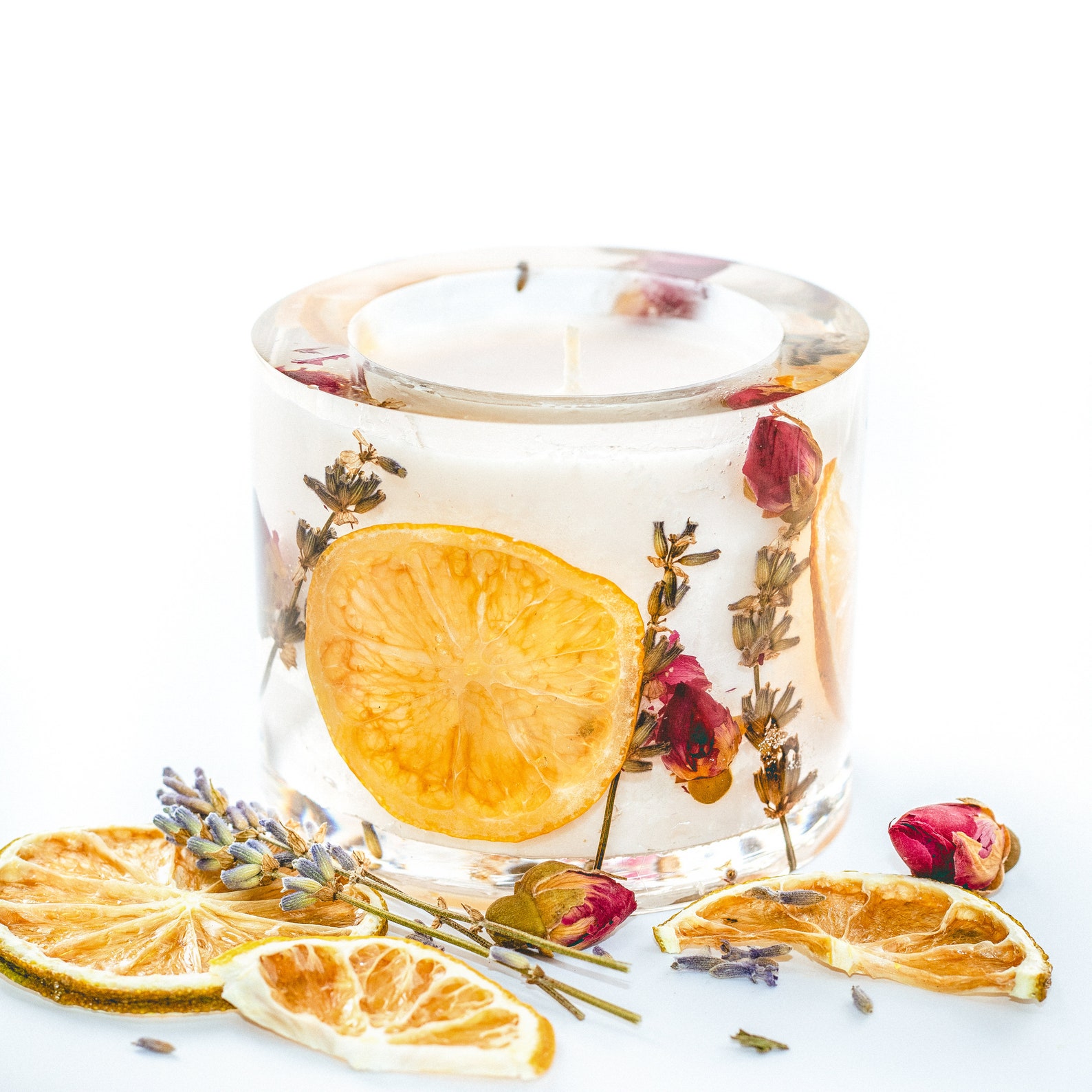 Citrus Decorative Candle Herbs candle 100 Essential oil Etsy