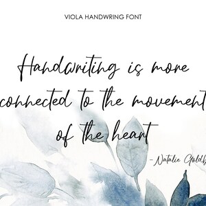 Viola Script Calligraphy Digital Font Calligraphy Handwritten Script Wedding Instant Download ...