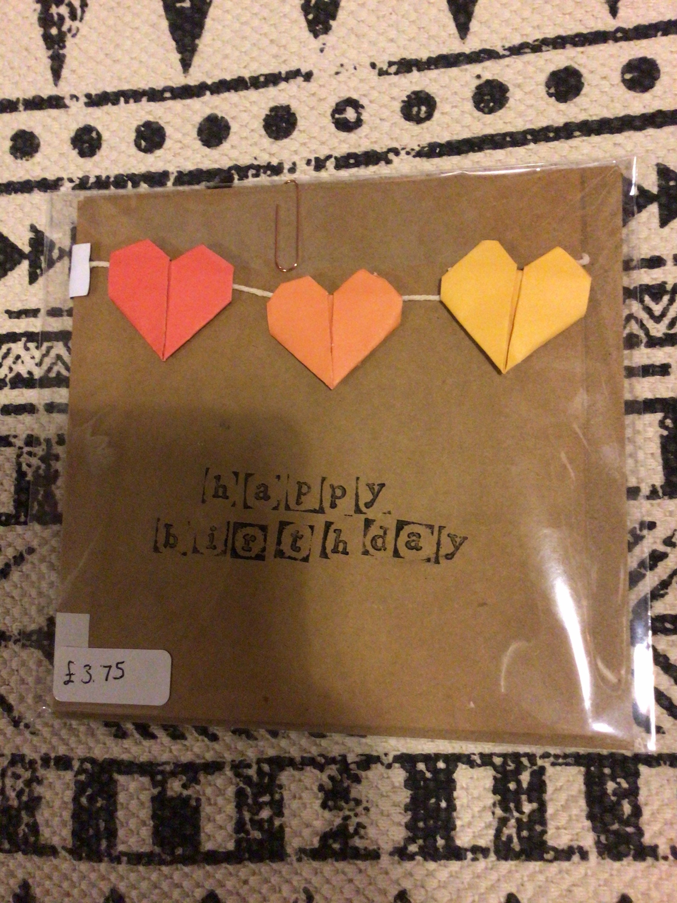 Origami Happy Birthday Card - Etsy Israel