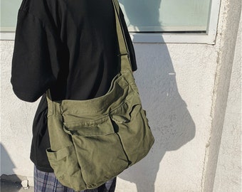 ladies canvas shoulder bags