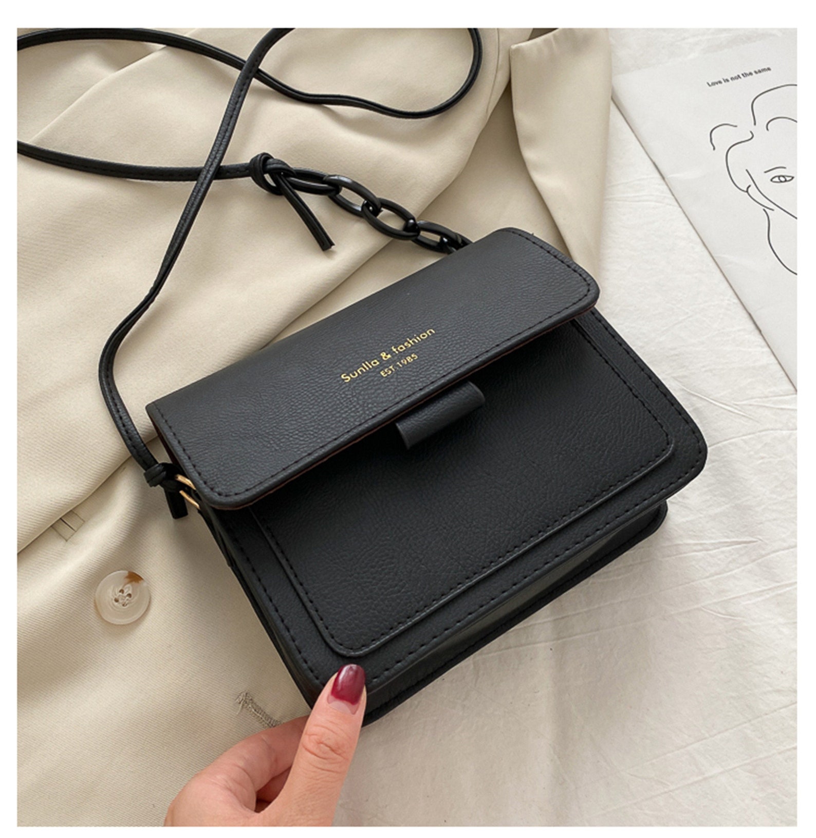 Retro Minimal Crossbody Bag Y2K Fashion Shoulder Bag Y2K Etsy