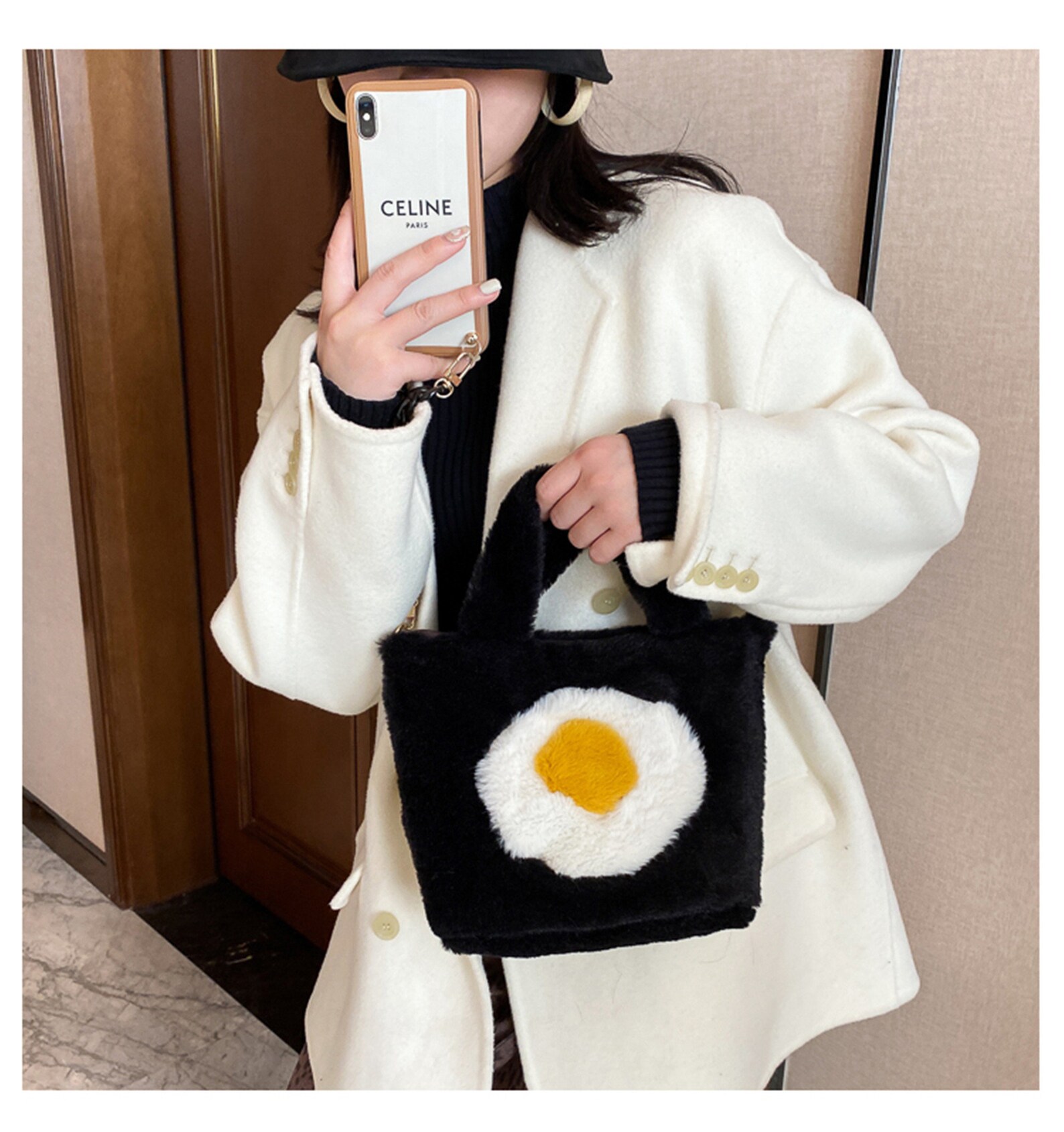 Cute Plush Bag Fuzzy Shoulder Bag Fashion Crossbody Bag Y2K Etsy