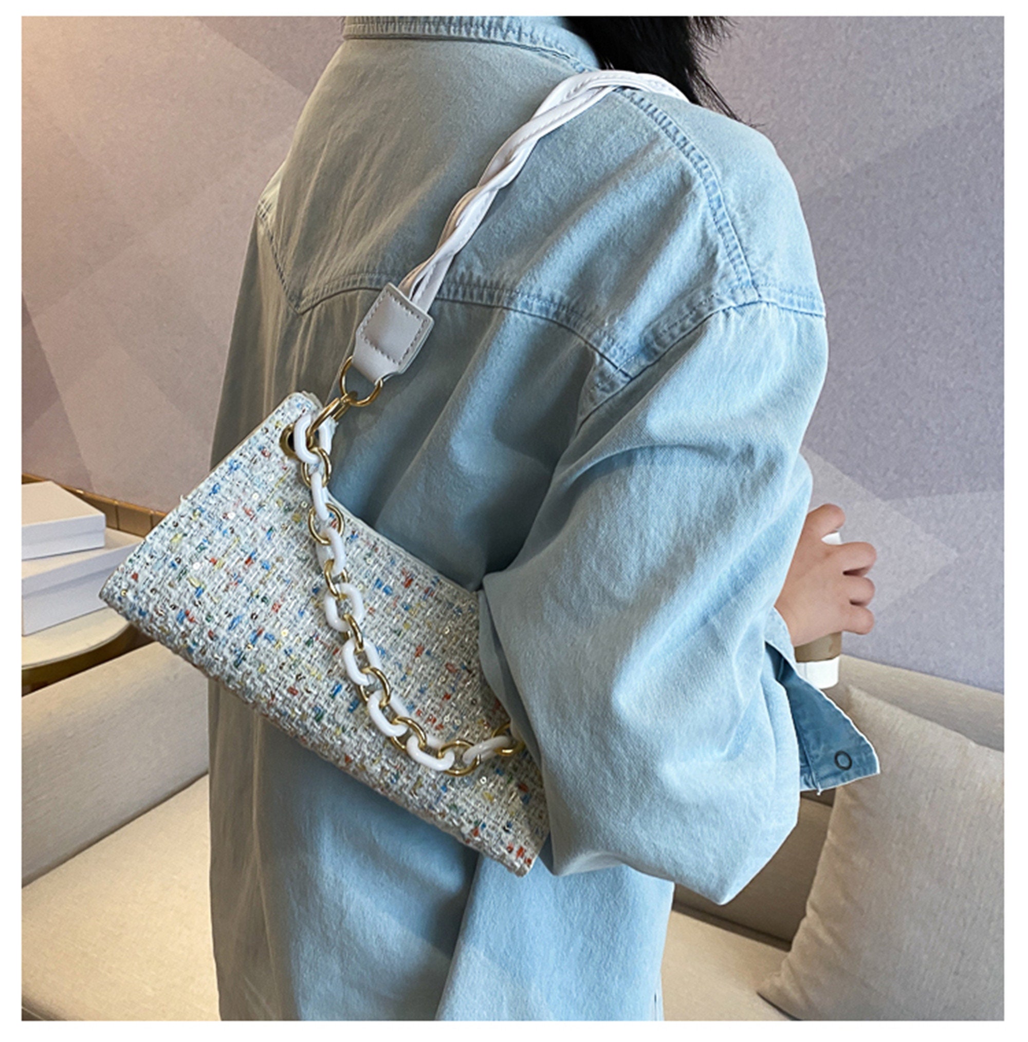 Y2K Vintage Handbag Fashion Shoulder Bag Y2K Casual Bag | Etsy