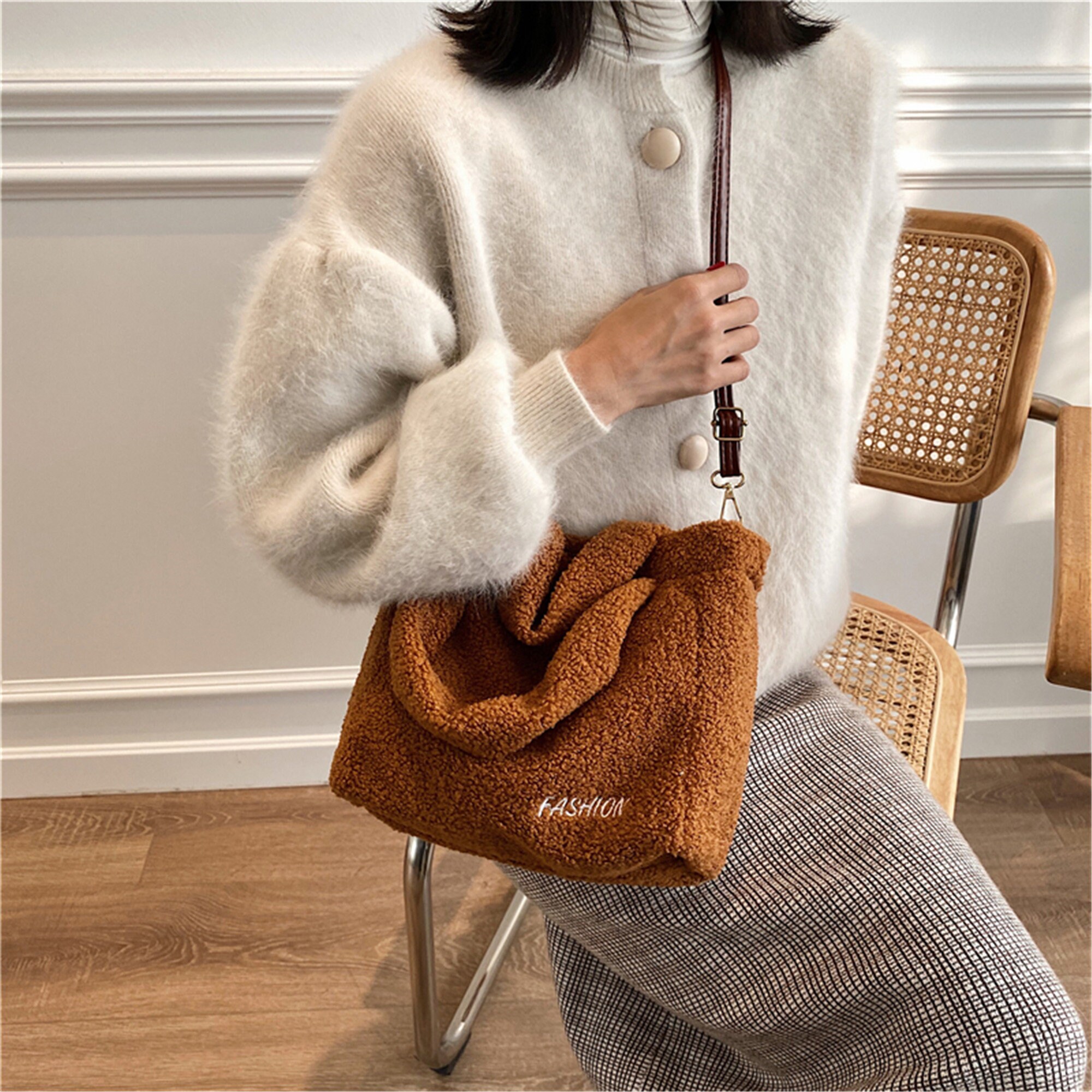 Y2K HandBag Fashion Shoulder Bags Messenger Bag Plush Bag Etsy