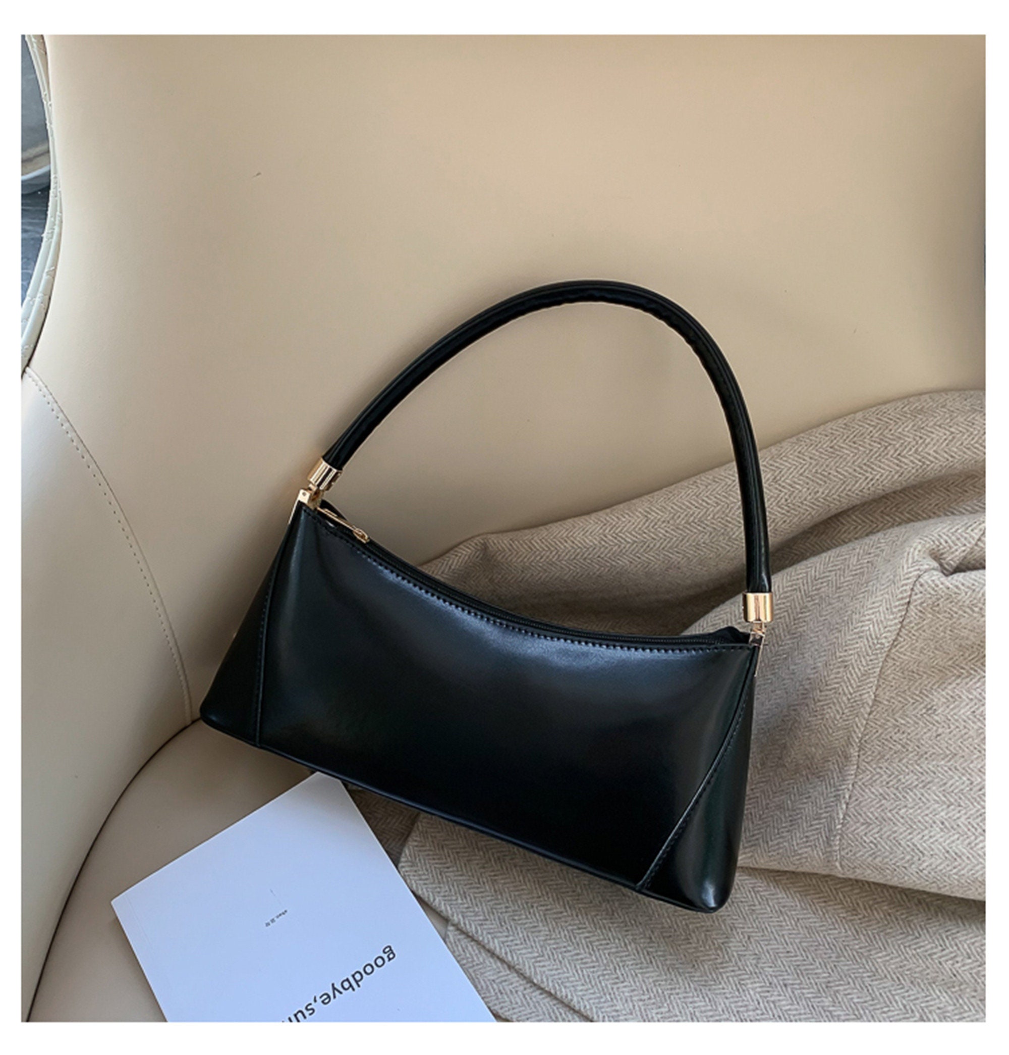 Fashionable Baguette Shoulder Bag For Women Vintage Style Etsy