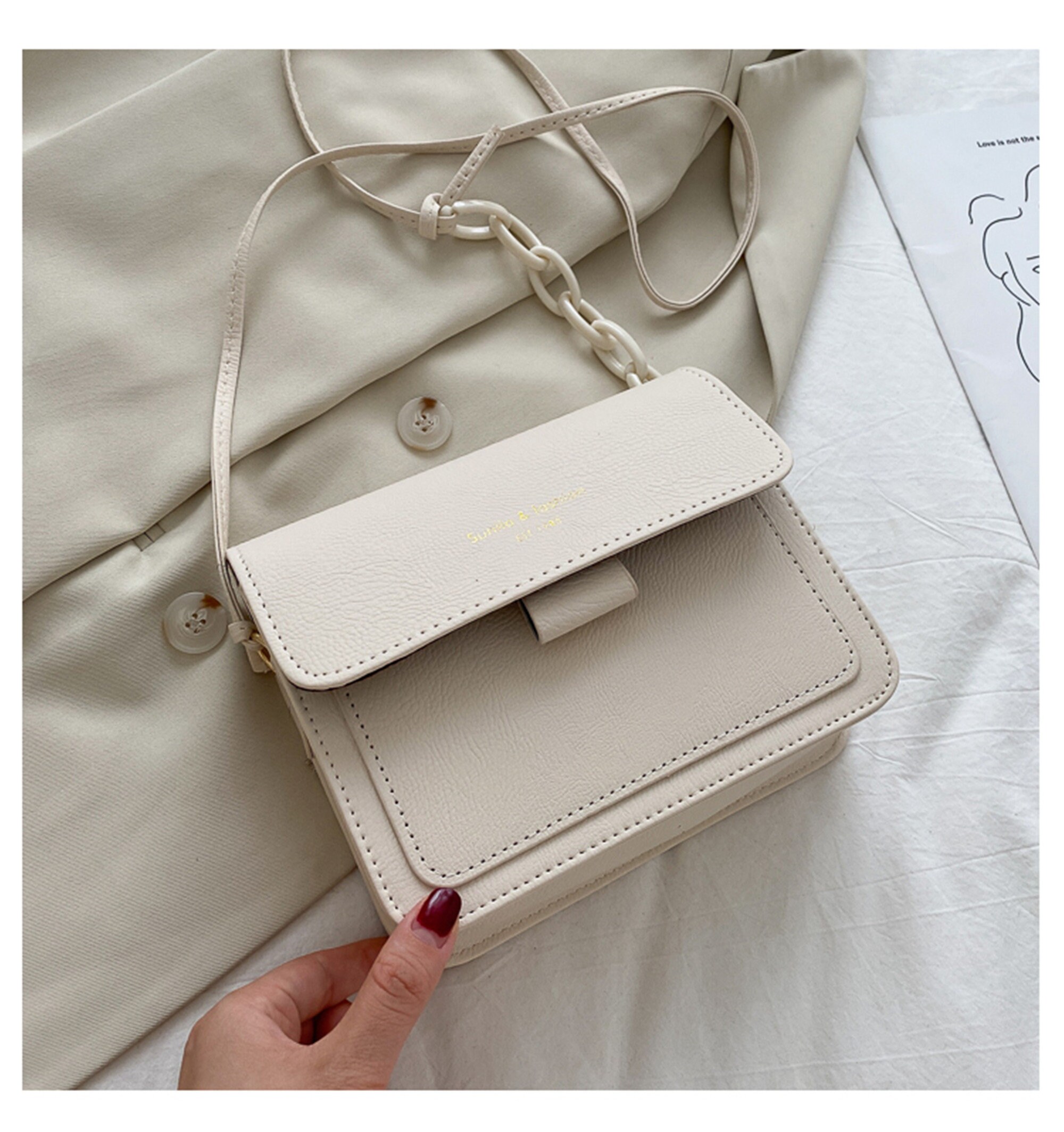 Retro Minimal Crossbody Bag Y2K Fashion Shoulder Bag Y2K Etsy