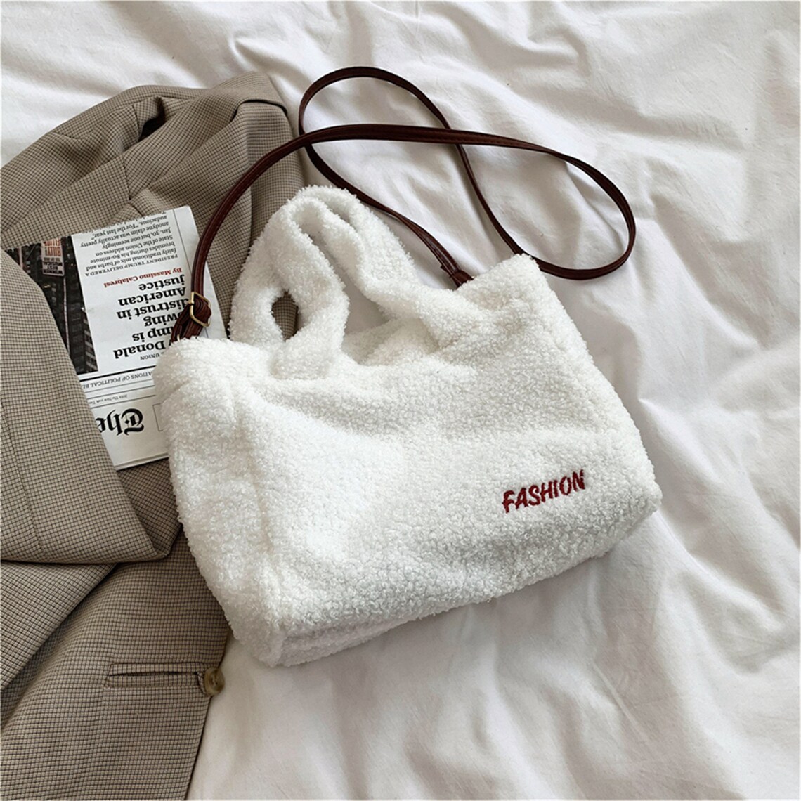 Y2K HandBag Fashion Shoulder Bags Messenger Bag Plush Bag Etsy