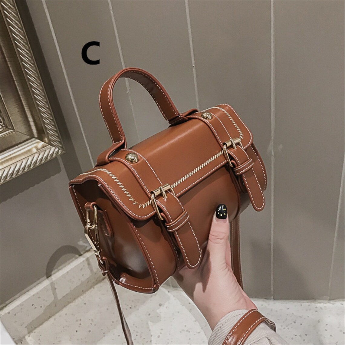 Y2K Crossbody Bag for Women Vintage Style Bag Leather Etsy