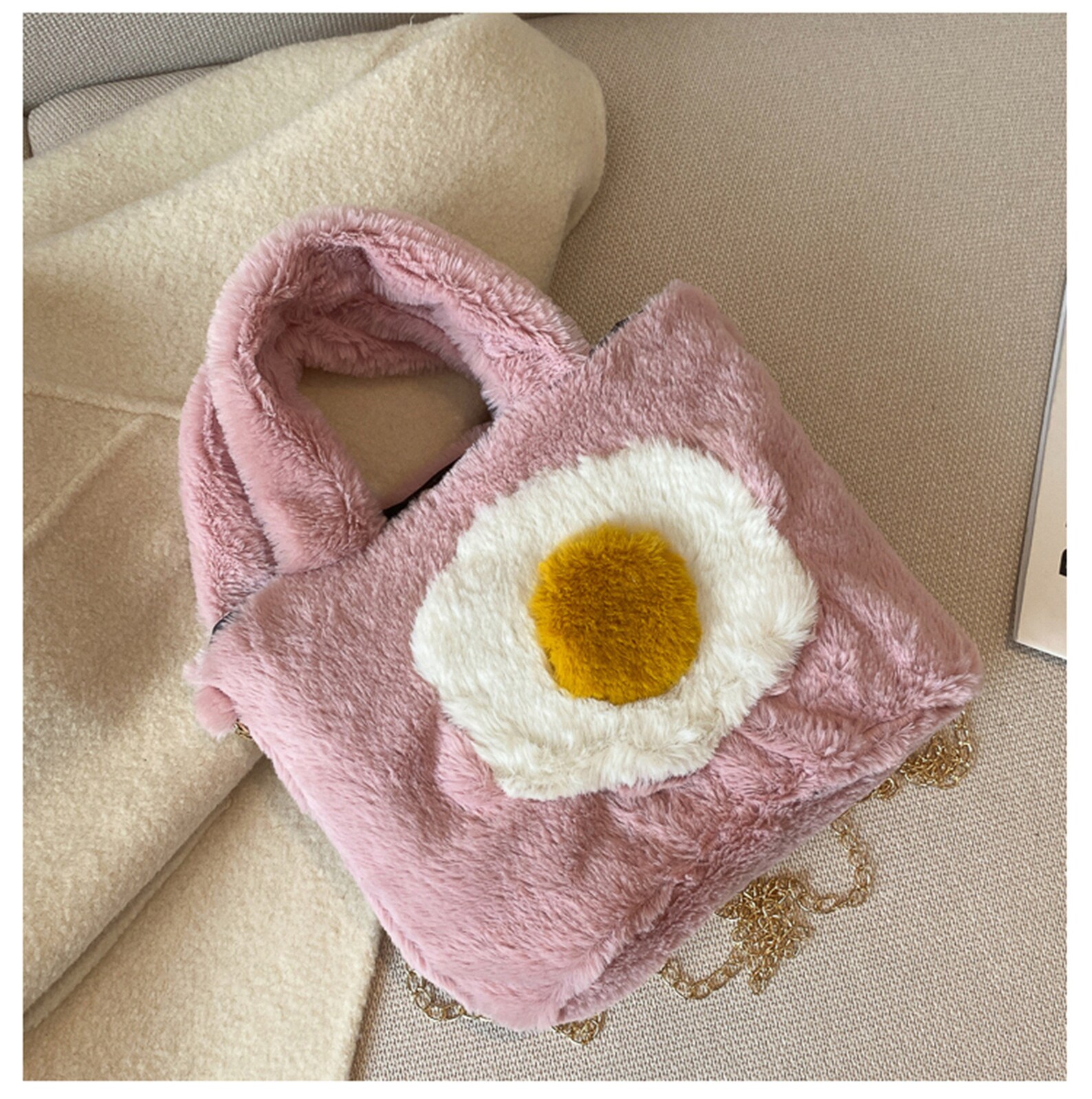 Cute Plush Bag Fuzzy Shoulder Bag Fashion Crossbody Bag Y2K Etsy