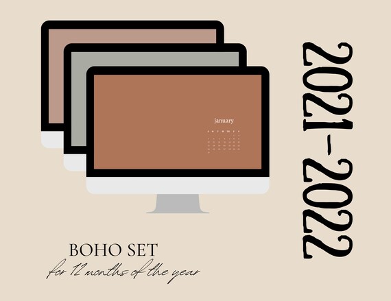 November 2022 Calendar Desktop Wallpaper 2021 2022 Calendar Desktop Wallpaper November 2021 | Etsy