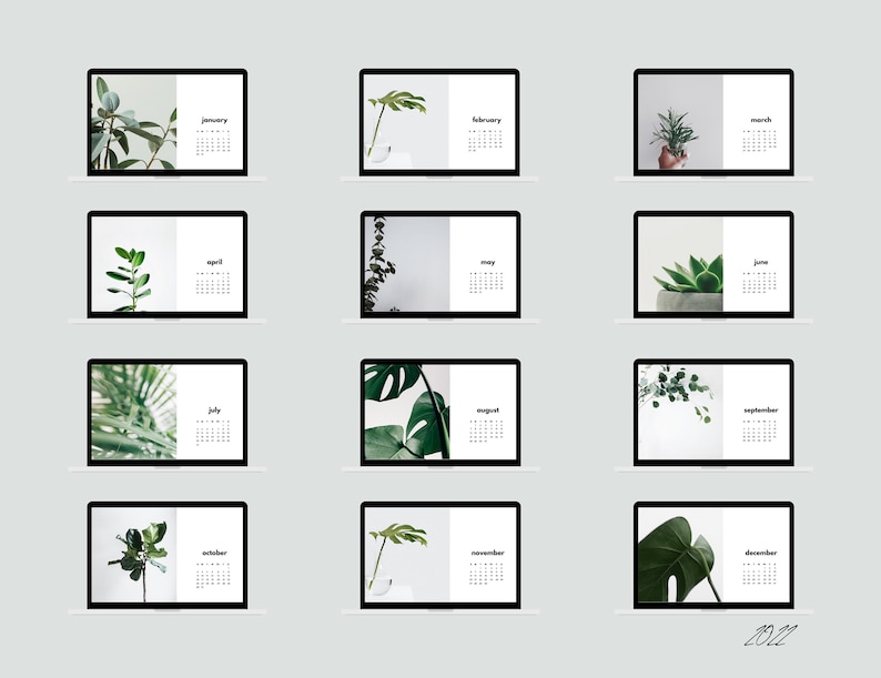2023 2024 Calendar Desktop Wallpaper January 2023 Etsy 