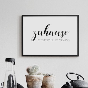 Personalized coordinates poster. Coordinates picture. Coordinates picture at home. Coordinates housewarming gift. Housewarming gift.
