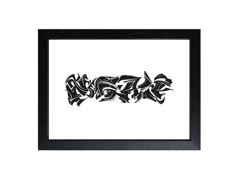 Customizable Graffiti Poster With Name Etsy