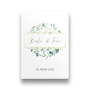 Hochzeitsgeschenk personalisiert | Glückwunschkarte Hochzeit | Karte Hochzeit personalisiert | Geschenk zur Hochzeit | Brautpaar Geschenk