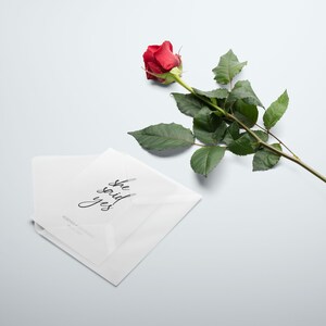 Glückwunschkarte Hochzeit . Karte Hochzeit personalisiert . Hochzeit Geschenk Brautpaar. Glückwünsche zur Hochzeit . She Said Yes Karte