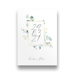 Hochzeitsgeschenk personalisiert | Glückwunschkarte Hochzeit | Karte Hochzeit personalisiert | Geschenk zur Hochzeit | Brautpaar Geschenk
