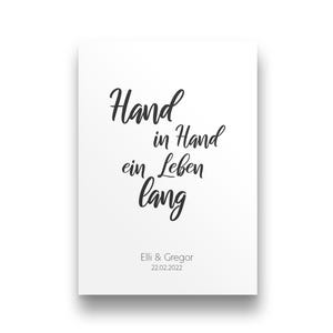 Hochzeitsgeschenk personalisiert | Glückwunschkarte Hochzeit | Karte Hochzeit personalisiert | Geschenk zur Hochzeit | Brautpaar Geschenk