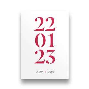 Hochzeitsgeschenk personalisiert | Glückwunschkarte Hochzeit | Karte Hochzeit personalisiert | Geschenk zur Hochzeit | Brautpaar Geschenk