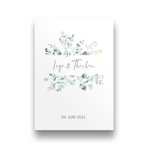 Hochzeitsgeschenk personalisiert | Glückwunschkarte Hochzeit | Karte Hochzeit personalisiert | Geschenk zur Hochzeit | Brautpaar Geschenk