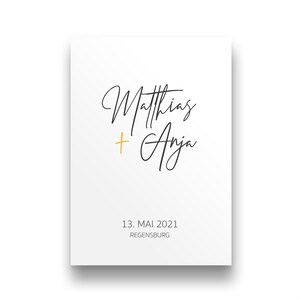 Hochzeitsgeschenk personalisiert | Glückwunschkarte Hochzeit | Karte Hochzeit personalisiert | Geschenk zur Hochzeit | Brautpaar Geschenk