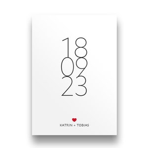 Hochzeitsgeschenk personalisiert | Glückwunschkarte Hochzeit | Karte Hochzeit personalisiert | Geschenk zur Hochzeit | Brautpaar Geschenk