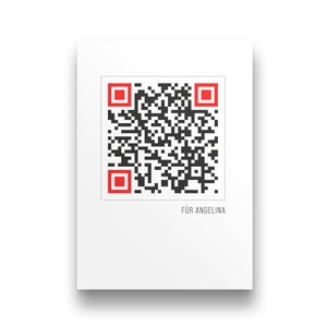 QR Bild als personalisiertes Poster