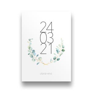 Hochzeitsgeschenk personalisiert | Glückwunschkarte Hochzeit | Karte Hochzeit personalisiert | Geschenk zur Hochzeit | Brautpaar Geschenk