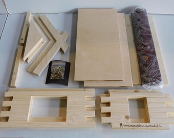 Birdhouse kit (large), slate