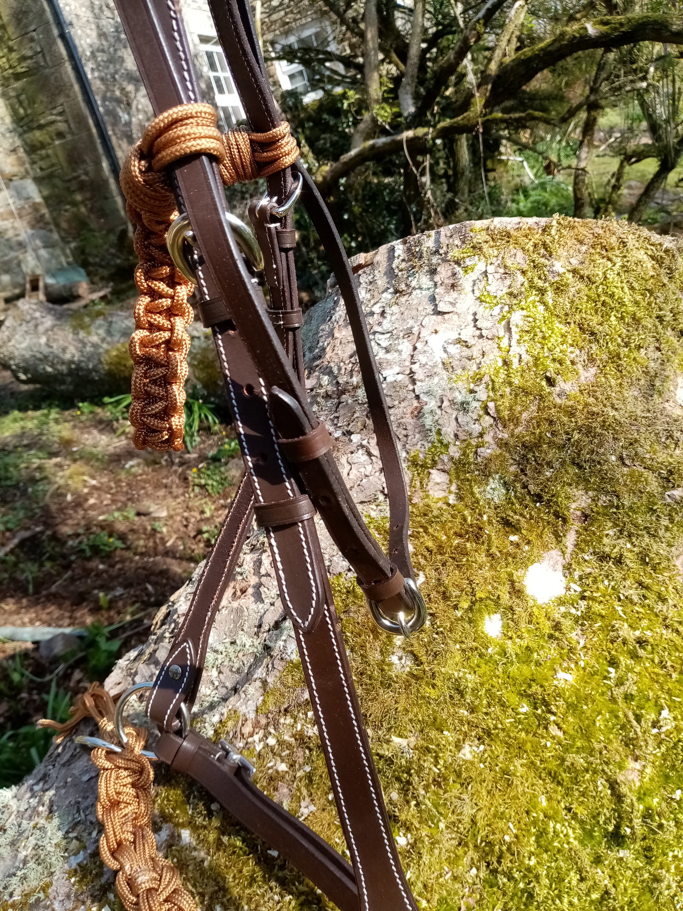 Schwarz oder braun geflochtenes Seil und Leder westlichen Stil | Etsy