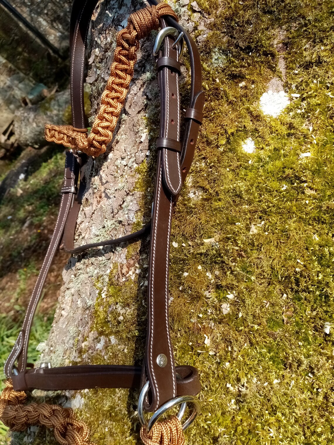 Schwarz oder braun geflochtenes Seil und Leder westlichen Stil | Etsy