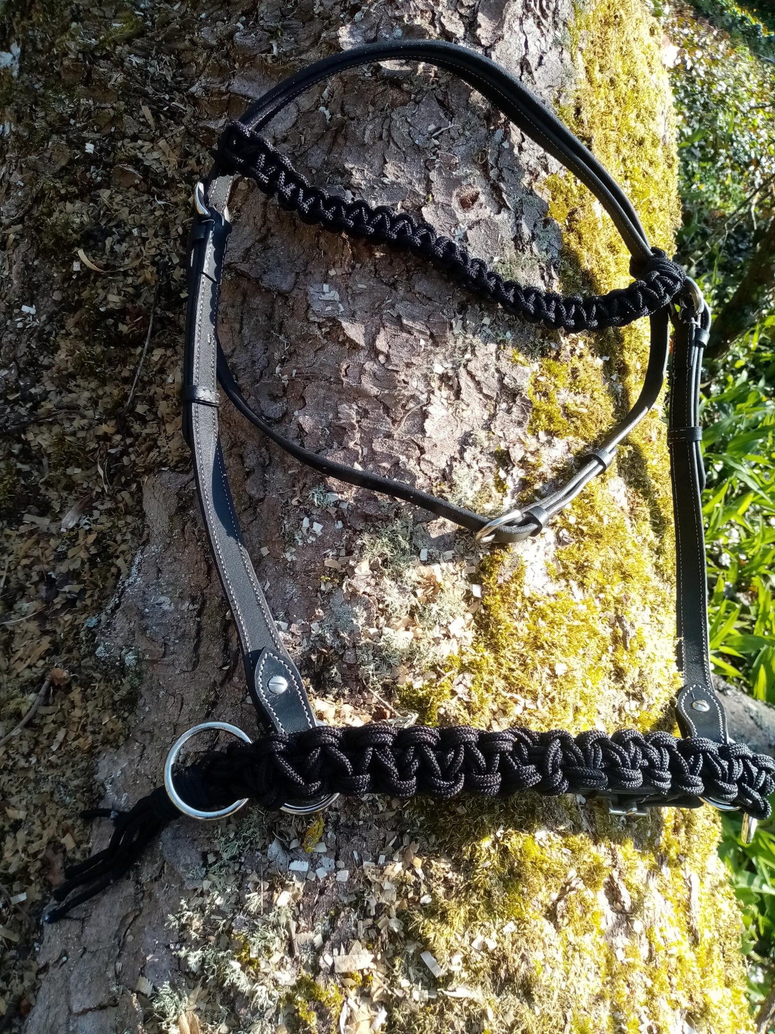 Schwarz oder braun geflochtenes Seil und Leder westlichen Stil | Etsy