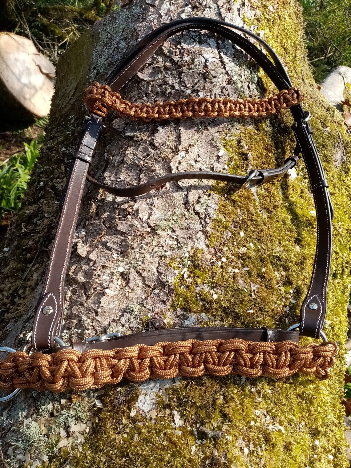 Schwarz oder braun geflochtenes Seil und Leder westlichen Stil | Etsy