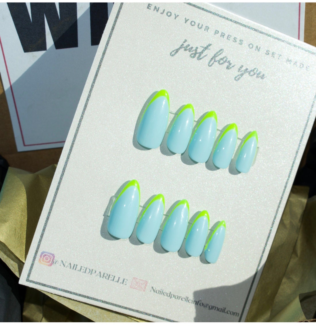 Almond Thin tip Nails Minimalist Nails Press on Nails | Etsy