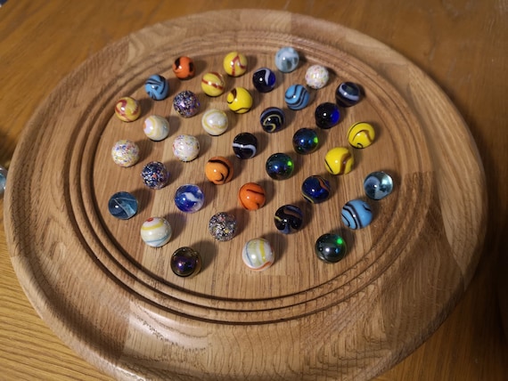 Jeu De Solitaire En Chêne – Bois Massif, Marron, Stratégie, Neuf