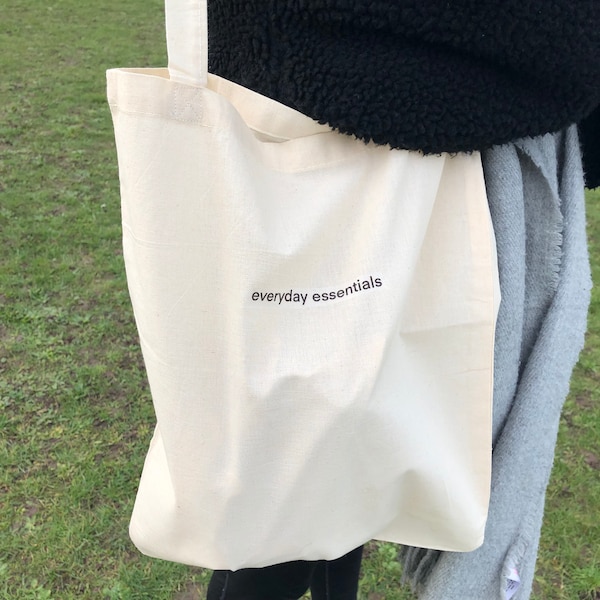 everyday essentials Cotton Tote Bag