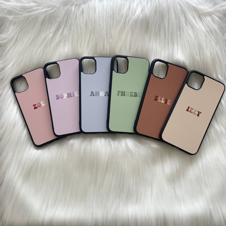 Personalised Name phone case *available in iPhone and android* Samsung Huawei Google Pixel Motorola iPhone 6 7 8 X XR 11 12 13 14 Pro Max 